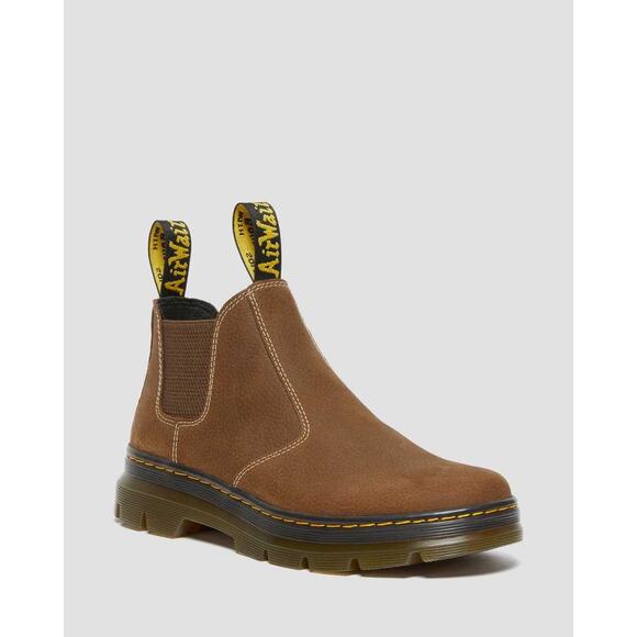 Dr. Martens Hardie II Brown Leather Chelsea Work Boots Unisex Size W11/M10 NEW - Picture 10 of 10